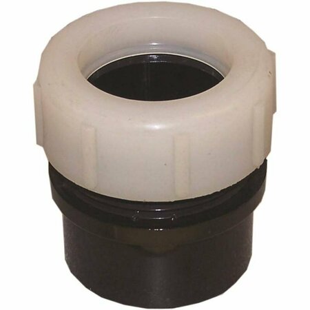 GENOVA PRODUCTS Canplas 102800Abc Trap Pipe Adapter, 1-1/4 In, Spigot X Mnpt, Abs, Black, Sch 40 Schedule 82314